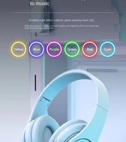 39 Luminous Wireless Headphones with Plug-in,