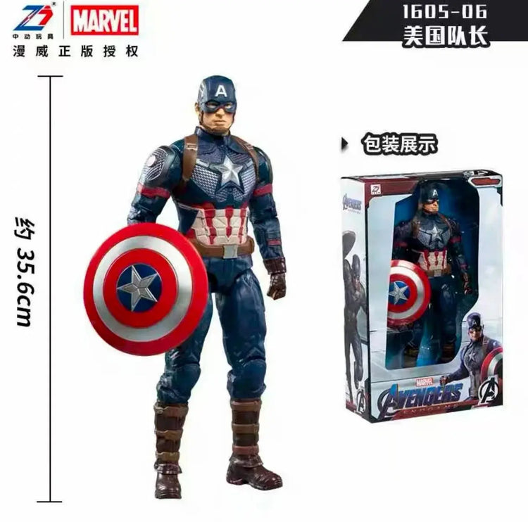 Original ZD Toys Marvel Genuine License Captain America Action Figures Collection Toys Gift Model Ornaments - HASHTAG