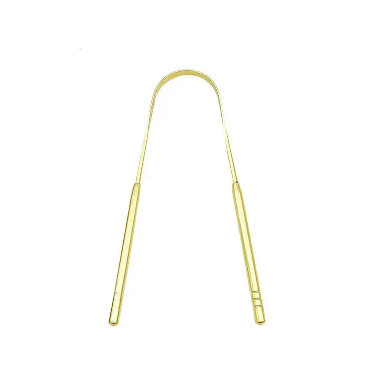 3pcs Stainless Steel Tongue Scraper U-shaped Metal Fresh Breath Cleaning Coated Tongue Toothbrush Oral Hygiene Care Tools HASHTAG