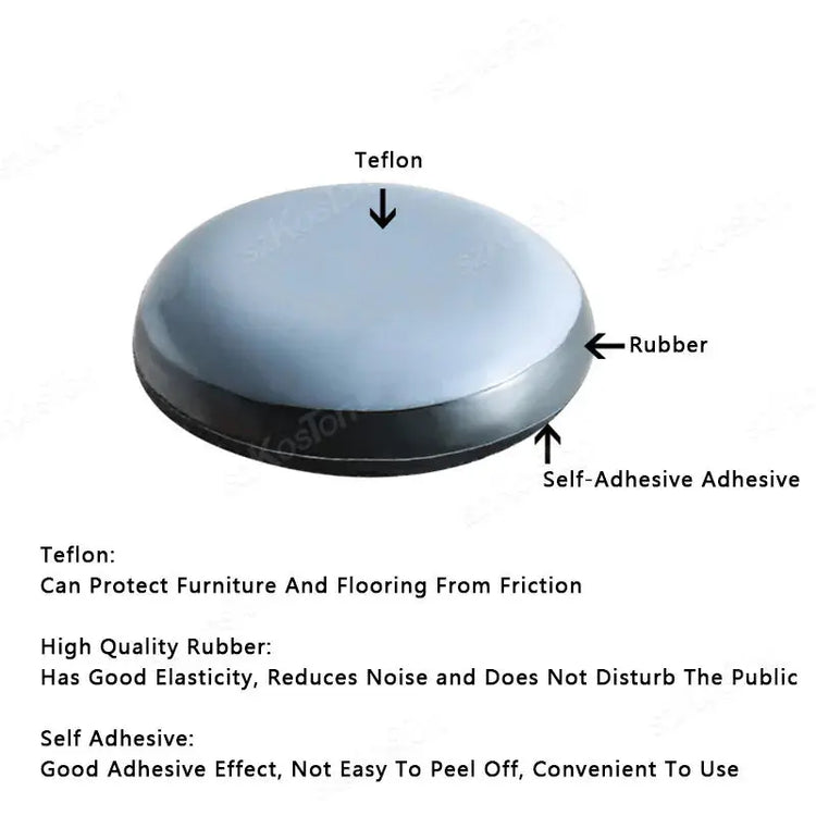 20PCS Furniture Slider Pads Table Chair Leg Sliding Block Anti Scratch Easy Move Heavy Furniture Leg Mat Thickened Moving Pads - HASHTAG