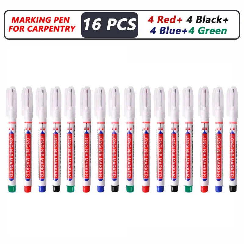 1-40PCS 20mm Deep Hole Long Nib Head Markers For Metal Perforating Pen Waterproof Bathroom Woodworking Decoration Multi-Purpose - My Hashtag Shop