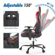 Recliner Executive Chair Ergonomic Gaming Chair Home Office Desk Chair With Wheels High Back Computer Chair With Lift Armrest, Lumbar Support, Headrest HASHTAG
