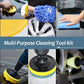 ZOPOSON New Car Cleaning Kit Scrubber Drill Detailing Brush Set Air Conditioner Vents Towel Polisher Car Auto Detailing Tools