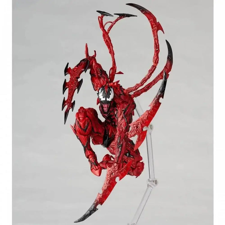 AMAZING YAMAGUCHI Carnage Venom KAIYODO Spider Man Legends Action Figure Joint Movable Change Face Statue Model Kid for Toy Gift - HASHTAG