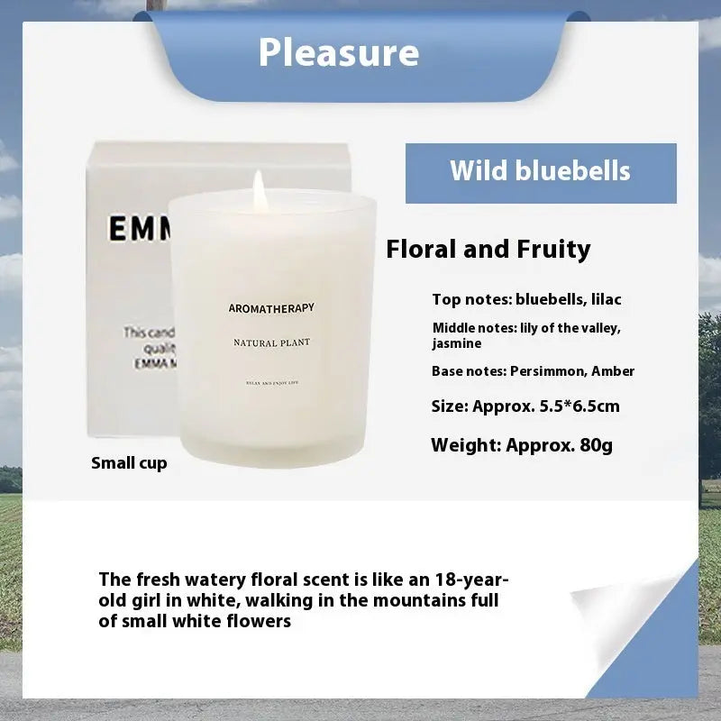 Scented Candles FIne Glass Jar Sealed With Wooden Lid Liebe - Making Life Easier