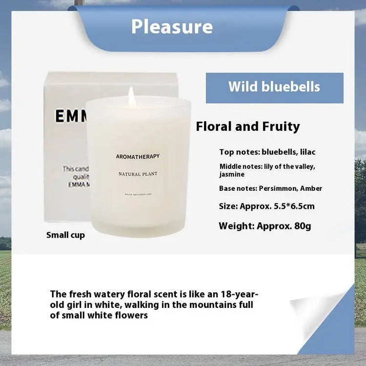 Scented Candles FIne Glass Jar Sealed With Wooden Lid Liebe - Making Life Easier