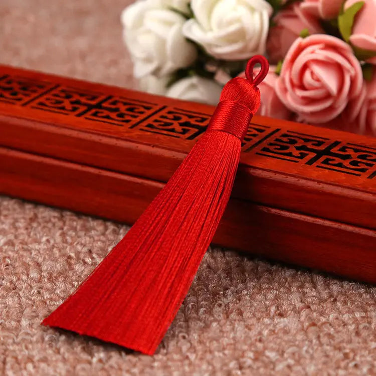 Bookmark Polyester Faux Ice Silk Coil Tassel Chinese Design - HASHTAG