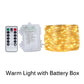 Silver Wire LED Fairy String Lights USB/Battery Box Remote Birthday Garland Christmas Lamps For Wedding Party Decor 5M 10M 20M - HASHTAG