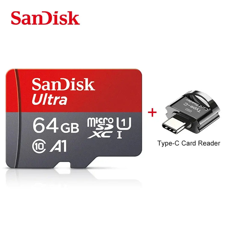 100% Original SanDisk Micro tf SD Card Class 10 TF Card 32GB 64GB 128GB Memory Card for Phone Tablet Flash Card HASHTAG