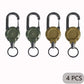 1/2/4pcs Extendable Retractable Holders Keychain Badge Reels Heavy Duty Clip With Carabiner Key Chain For Men Outdoor Bags