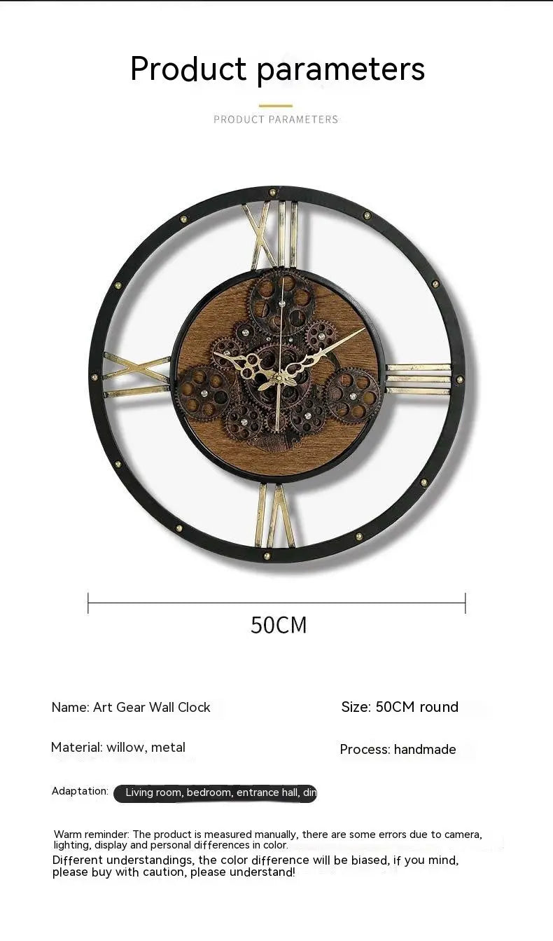 Clock Decorative Creative Mechanical Style Liebe - Making Life Easier