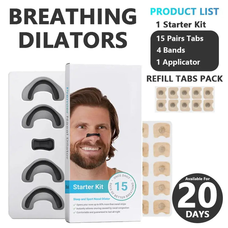 15/30days Magnetic Nasal Breathing Dilators Starter Kit for Nose Improve Sleep Quality Snoring Anti Snoring Sleep Mouth Tape - My Hashtag Shop
