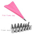 Silicone Pastry Bag Nozzles  Reusable Pastry Bags 14 Nozzle Set - HASHTAG