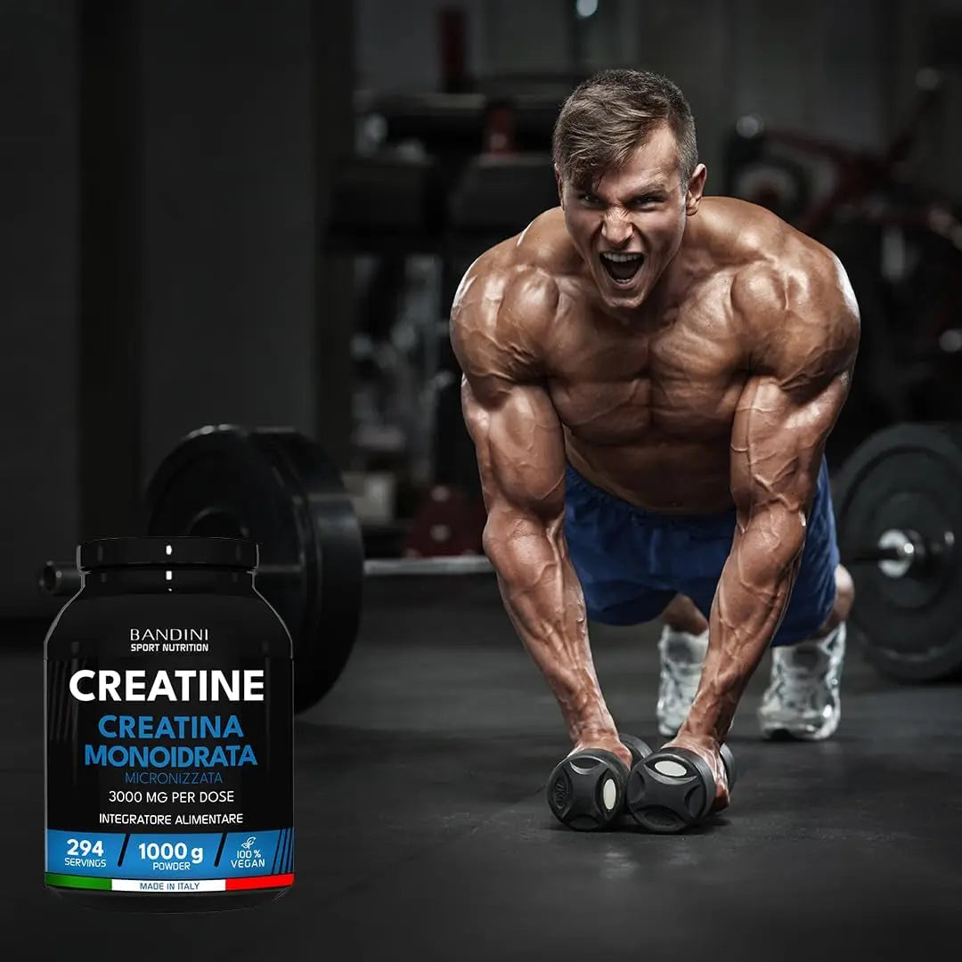 ® Creatina Monoidrata Micronizzata 1Kg/1000G in Polvere Pura E Vegana Al 100% - Integratore Alimentare per Palestra, Sport, Fitness E Pre Workout - a Base Di Creatine Monoidrato