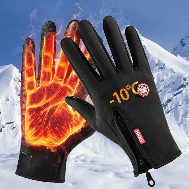 Winter Gloves For Men Women Touchscreen Warm Outdoor Cycling Driving Motorcycle Cold Gloves Windproof Non Slip Gloves HASHTAG