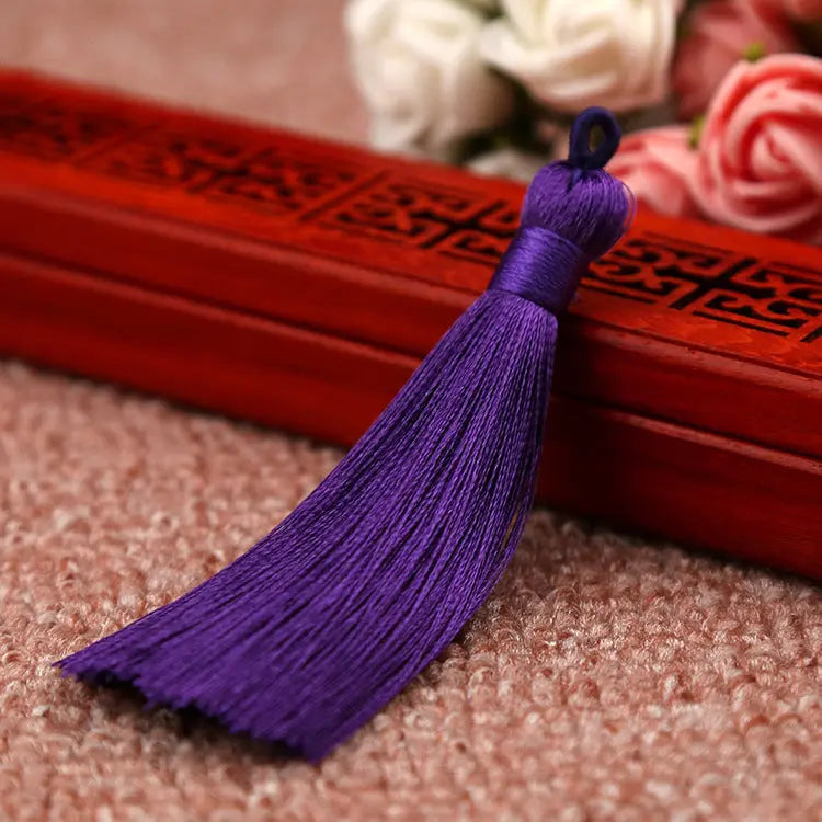 Bookmark Polyester Faux Ice Silk Coil Tassel Chinese Design - HASHTAG