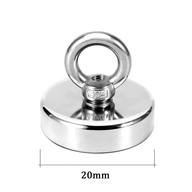 Super Strong Neodymium Fishing Magnets Heavy Duty imanes Magnet with Countersunk Hole Eyebolt for Salvage Magnetic Fishing - HASHTAG