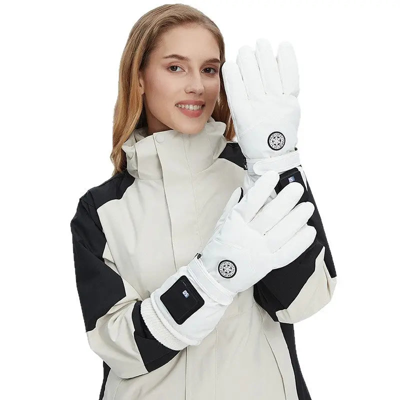 Intelligent Electric Heating Outdoor Skiing Gloves AliExpress