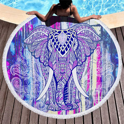 Printed beach towel shawl beach towel - HASHTAG
