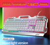 YINDIAO V2 Computer Wired Keyboard E-sports Gaming Typing Office Universal USB Plug-in Hair Light Keyboard Available For Windows System HASHTAG