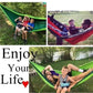 Outdoor Single Person Camping Hammock With Nylon Color Matching Hammock High Strength Parachute Fabric Portable Hanging Bed - HASHTAG