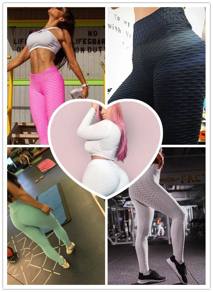 Booty Lifting Anti Cellulite Scrunch Leggings Without Pocket AliExpress