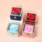 Rotating Soap Flower Rose Gift Box Creative Rotating Rose Jewelry Packaging Box Valentine&
