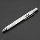 Penna stilo capacitiva multifunzionale 7 in 1 con cacciavite, righello