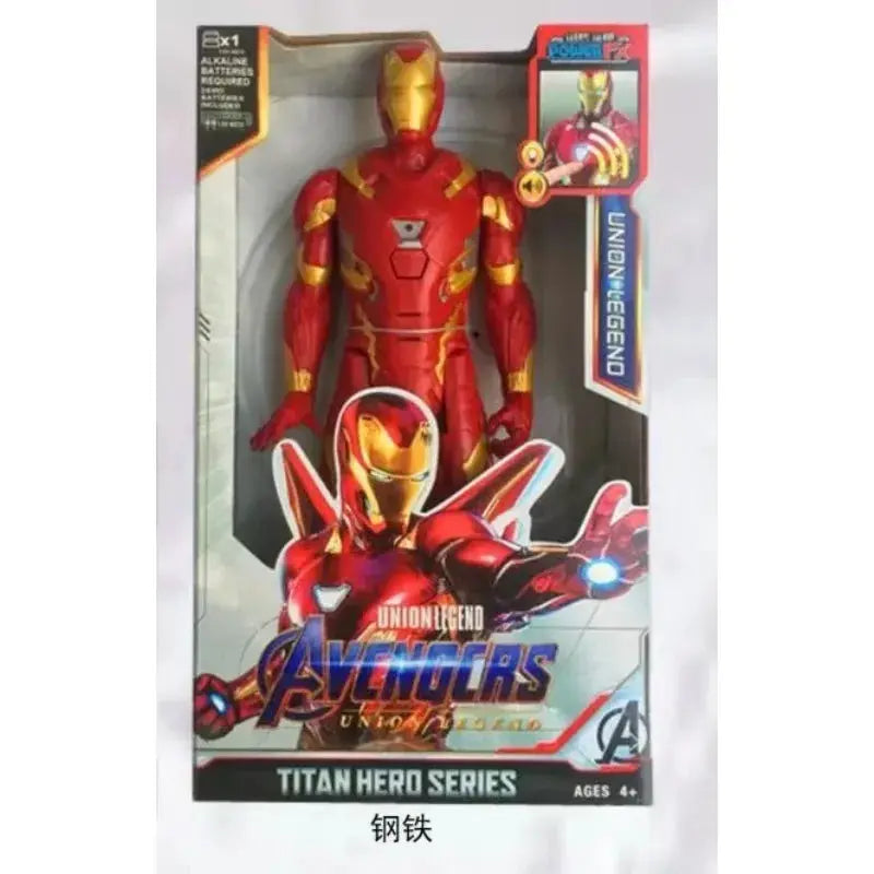 Marvel Avengers Action Figure SuperHero Spider-Man Iron Man Black Panther Captain America Groot Hulk Luminous Birthday Gifts toy - HASHTAG