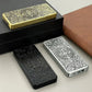 Constantine Relief Ultra Thin Retro Grinding Wheel Lighter Metal Jet Flame Inflatable Lighter Cigarette Accessories Men&