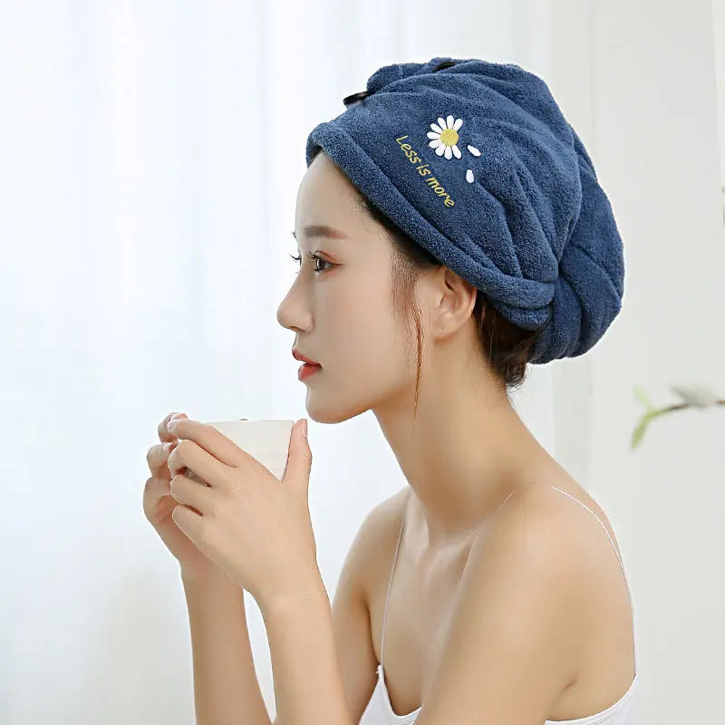 Water absorption headscarf fantastic after shower care. - HASHTAG