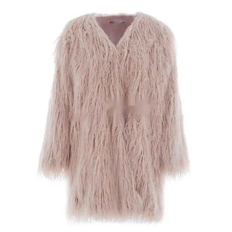 New Haining Fur Coat Mid-length Style HASHTAG
