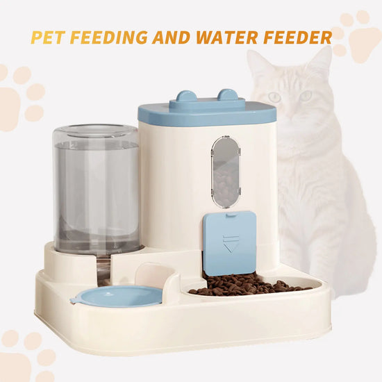 Fully Automatic 2in1 Cat Alimentare Dispenser - Integrated Water And Alimentare Feeding System - Cute Water Dispenser AliExpress