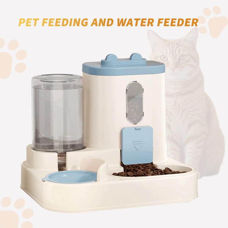 Fully Automatic 2in1 Cat Alimentare Dispenser - Integrated Water And Alimentare Feeding System - Cute Water Dispenser AliExpress