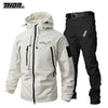 Man's MTB Clothing THORSOL Cycling Jacket Set Motorcycle Bike Coat Mountain Bicycle Trousers Abbigliamento Bici Da Corsa Uomo HASHTAG