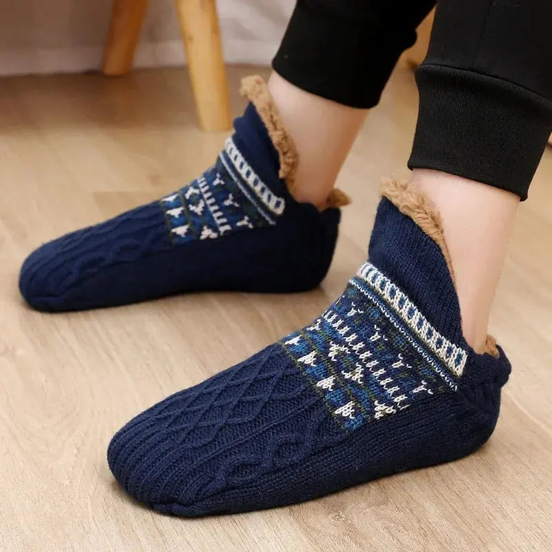 Super Warm Winter Non-slip Floor Socks Women Men Snow Socks Sleep Carpet Socks Slippers Socks Women Velvet Boot Unsiex Home Wear - HASHTAG