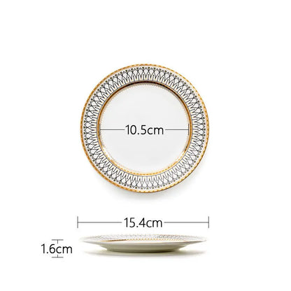 Porcelain net red plated dinner plate Liebe - Making Life Easier