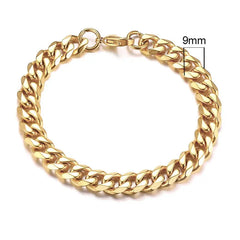 Vnox Mens Simple 3-11mm Stainless Steel Curb Cuban Link Chain Bracelets for Women Unisex Wrist Jewelry Gifts HASHTAG