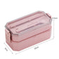 Wheat straw double-layer lunch box AliExpress