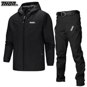 THORSOL 2025 Men's Bike Cycling Jacket Suit Spring and Autumn Jacket Casual Waterproof Bicycle Set Abbigliamento Mtb Uomo Enduro HASHTAG
