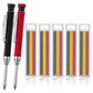 Solid Carpenter Mechanical Pencil with Sharpener Woodworking Tools 2.8mm 3 Colors Refill Construction Tools Stationery Supply - HASHTAG