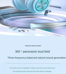 39 Luminous Wireless Headphones with Plug-in,