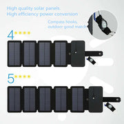 Outdoor Folding Solar Panel Charger Portable 5V 2.1A USB Output Devices Camp Hiking Backpack Travel Power Supply For Smartphones HASHTAG BAR TABACCHI