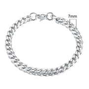 Vnox Mens Simple 3-11mm Stainless Steel Curb Cuban Link Chain Bracelets for Women Unisex Wrist Jewelry Gifts HASHTAG