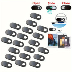 20pcs/100pcs Mobile Phone Computer Lens Cover Camera Protection Cover Metal Blocking Sticker Webcam Cover Privacy Cover HASHTAG