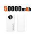 120W 50000Mah High Capacity Power Bank Fast Charging Powerbank Portable Battery Charger for Iphone Samsung Huawei 2024