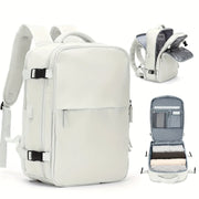 Large Capacity Travel Backpack, Multi-functional Business Trip Bag With Suitcase Sleeve, Nylon Computer Schoolbag Fits 14-inch Laptop HASHTAG