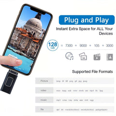 USB C Flash Drive 128GB, 3 in 1 OTG USB Type C Memory Stick Dual Type C Flash Drive Thumb Drive Photo Stick Jump Drive for USB-C Smartphone Tablet Computer Mac Laptop HASHTAG
