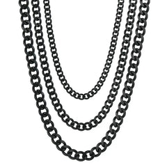 3.5-7MM Wide Stainless Steel Necklaces For Men Punk Cuban Link Chain Choker Women Hip Hop Fashion Party Jewelry Accessories HASHTAG