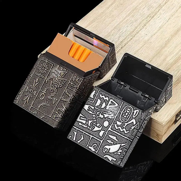 New Cigarettes Case Holder Slim 20-piece Pocket With Inner Buckle Switch Cigarette Protective Case Hand Roll For Carnivals Proms HASHTAG BAR TABACCHI